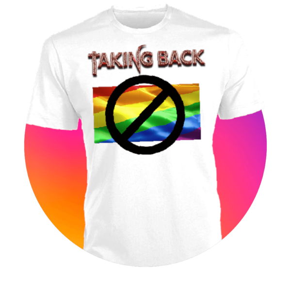 taking back white t-shirt